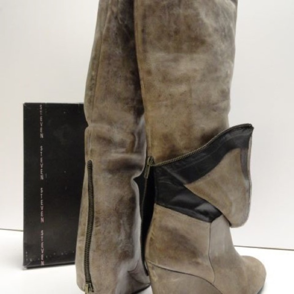 Steven by Steve Madden Leather Boots - Picture 6 of 8